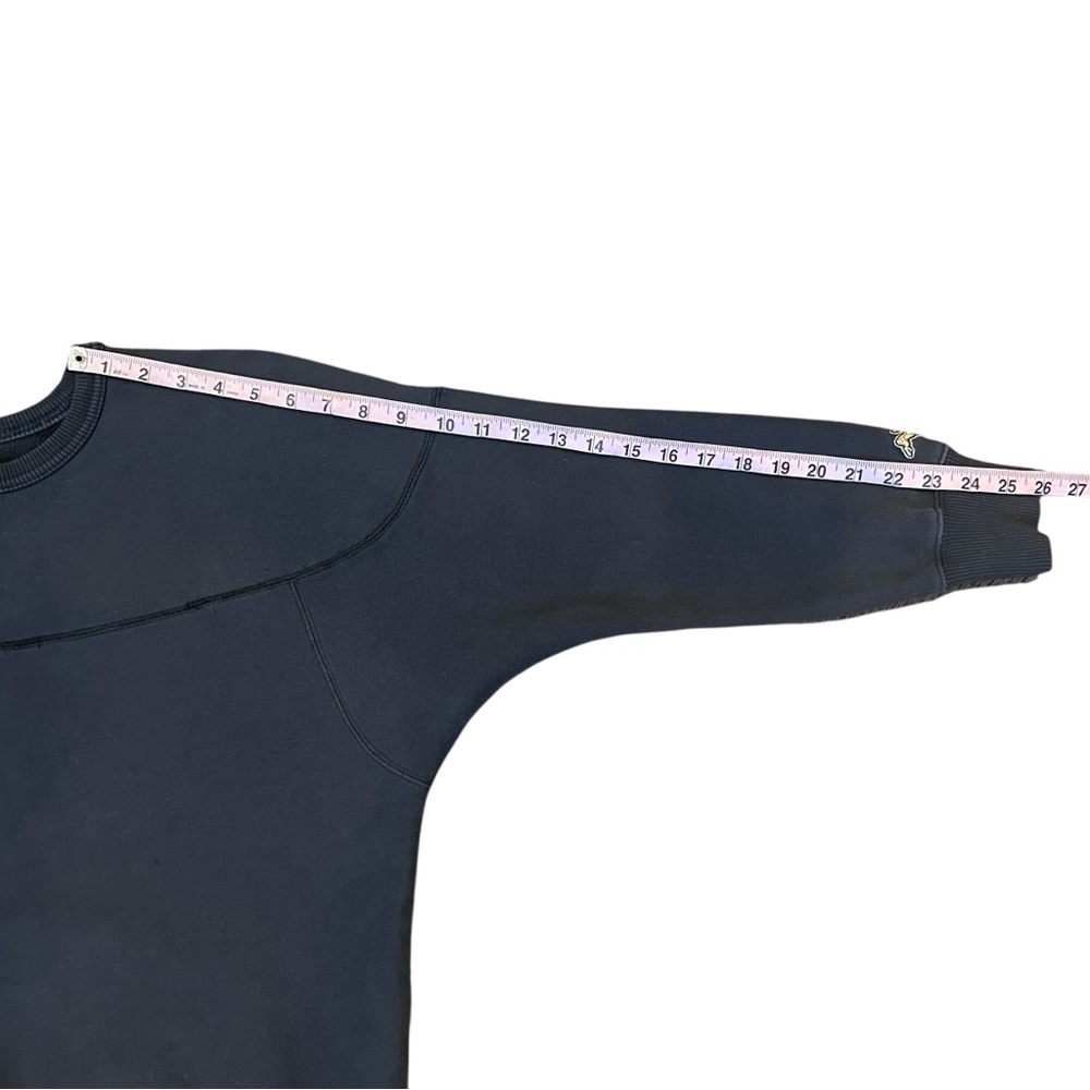 Tracksmith Trackhouse Crew Neck Sweatshirt Black/Dark Grey Women’s XS $120 - Picture 9 of 11